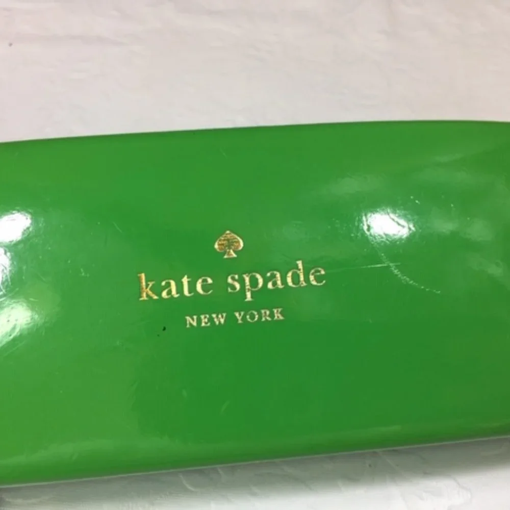 Kate Spade New York Eyeglasses Hard Clamshell Case - Green Preowned